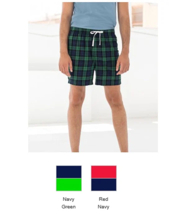 SF82 SF Men Tartan Lounge Shorts